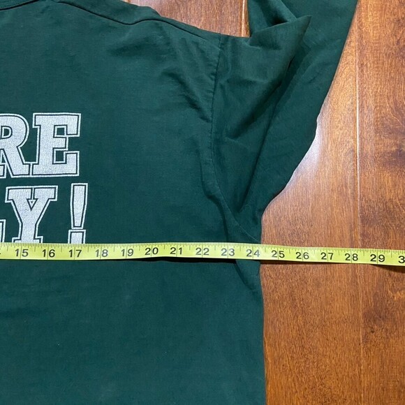 Lithia Springs Lions Vintage HS Green Yellow Long Sleeve T-Shirt Men's Size XXL - Picture 6 of 8